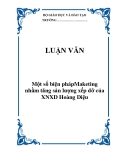  LUẬN VĂN:  Một số biện phápMaketing nhằm tăng sản lượng xếp dỡ của XNXD Hoàng Diệu