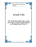 LUẬN VĂN: Một số biện pháp nhằm nâng cao hiệu quả sử dụng và quản lý nguồn nhân lực tại Xí nghiệp Xếp dỡ Chùa Vẽ