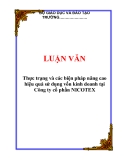 LUẬN VĂN: Thực trạng và các biện pháp nâng cao hiệu quả sử dụng vốn kinh doanh tại Công ty cổ phần NICOTEX