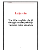 Tìm hiểu và nghiên cứu hệ thống phần mềm phát hiện và phòng chống xâm nhập