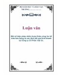 Luận văn đề tài :  các biện pháp nhằm hoàn thiện công tác kế toán bán hàng và xác định kết quả kinh doanh tại Công ty Cổ Phần Việt Úc