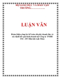 Luận văn kế toán: Hoàn thiện công tác kế toán chi phí, doanh thu và xác định kết quả kinh doanh tại Công ty TNHH TM – DV Dầu khí Anh Thúy