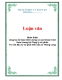 Luận văn: Hoàn thiện công tác kế toán tiền lương và các khoản trích theo lương tại Công ty cổ phần Tư vấn đầu tư và phát triển dự án Thăng Long