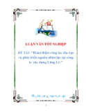luận văn: Hoàn thiện công tác đào tạo và phát triển nguồn nhân lực tại công ty xây dựng Lũng Lô