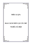 TIỂU LUẬN:  HAI CÁCH TIẾP CẬN VỀ CHỦ NGHĨA XÃ HỘI