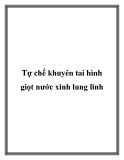Tự chế khuyên tai hình giọt nước xinh lung linh