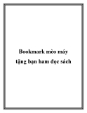 Bookmark mèo máy tặng bạn ham đọc sách