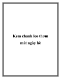 Kem chanh leo thơm mát ngày hè