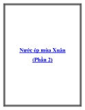 Nước ép mùa Xuân (Phần 2)