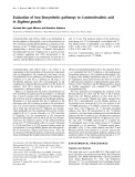 Báo cáo Y học: Evaluation of two biosynthetic pathways to d-aminolevulinic acid in Euglena gracilis
