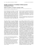 Báo cáo Y học:  Histidine mutagenesis of Arabidopsis thaliana pyruvate dehydrogenase kinase