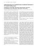 Báo cáo Y học: Engineering and use of 32P-labeled human recombinant interleukin-11 for receptor binding studies