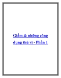 Giấm & những công dụng thú vị - Phần 1