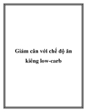 Giảm cân với chế độ ăn kiêng low-carb