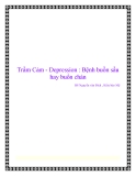 Trầm Cảm - Depression : Bệnh buồn sầu hay buồn chán