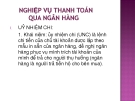 NGHIỆP VỤ THANH TOÁN QUA NGÂN HÀNG