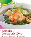 Canh rau dền nấu tôm và giò sống