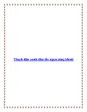 Thạch đậu xanh dâu tây ngon sảng khoái
