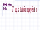 Bài tập trắc nghiệm ôn thi đại học 2007 môn hóa đề số 10