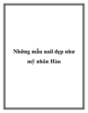 Những mẫu nail đẹp như mỹ nhân Hàn