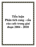 Tiểu luận Phân tích cung - cầu của cafe trong giai đoạn 2004 - 2010