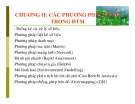 CHƯƠNG II: CÁC PHƯƠNG PHÁP DÙNG TRONG ĐTM