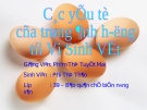 Các yếu tố của trứng ảnh hưởng tới Vi Sinh Vật