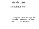 Sản xuất sữa chua