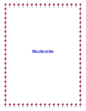 Học cho ra học
