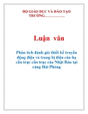  Luận văn: Phân tích đánh giá thiết kế truyền động điện và trang bị điện của họ cần trục cầu trục của Nhật Bản tại cảng Hải Phòng