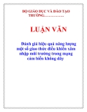  LUẬN VĂN: Đánh giá hiệu quả năng lượng một số giao thức điều khiển xâm nhập môi trường trong mạng cảm biến không dây