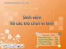 Bài tập nhóm Kinh tế lượng: Sinh viên Và các trò chơi vi tính
