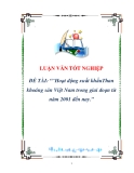 Luận văn: Hoạt động xuất khẩu Than khoáng sản Việt Nam trong giai đoạn từ năm 2001 đến nay