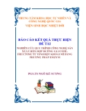 Báo cáo kết quả thực hiện: Nghiên cứu quy trình công nghệ sản xuất hỗn hợp đường Glucosefructose từ tinh bột khoai mì bằng phương pháp Enzym - PGS.TS.Ngô Kế Sương