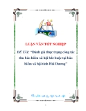 luận văn:Đánh giá thực trạng công tác thu bảo hiểm xã hội bắt buộc tại bảo hiểm xã hội tỉnh Hải Dương