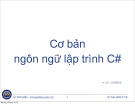 Cơ bản ngôn ngữ lập trình C