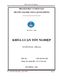 Luận văn: Tổ chức công tác kế toán tập hợp chi phí sản xuất và tính giá thành sản phẩm tại công ty TNHH Nhựa Đông Á