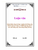 Luận văn: Hoàn thiện công tác lập và phân tích Bảng cân đối kế toán tại Công ty TNHH thương mại và sản xuất hàng may tiêu dùng Hùng Hương