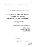 Luận văn đề tài : Tác động của Enso đến thời tiết, khí hậu, môi trường và kinh tế- xã hội ở Việt Nam