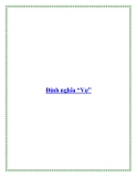 Định nghĩa “Vợ”.