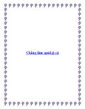 Chẳng làm quái gì cả