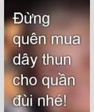 Đừng Quên Mua Dây Thun Cho Quần Đùi Nhé