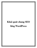 Khái quát chung SEO blog WordPress