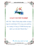 luận văn:Một số biện pháp nhằm sử dụng hợp lý và tiết kiệm NVL trong sản xuất bao bì xi măng ở Công ty TNHH thương mại dịch vụ và du lịch Thành Duy