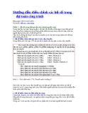 Hướng dẫn điều chỉnh các hệ số trong dự toán công trình
