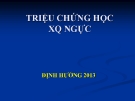 TRIỆU CHỨNG HỌC XQ NGỰC