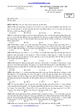 THI THỬ ĐỢT 1 NĂM  2013 MÔN VẬT LÝ - CHUYÊN LÊ QUÝ ĐÔN (Mã đề thi 132)