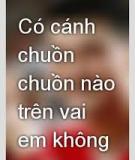 Có cánh chuồn nào trên vai em không?