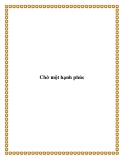 Truyện ngắn Chờ một hạnh phúc