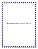 Mối tình đầu như vết chân trên cát